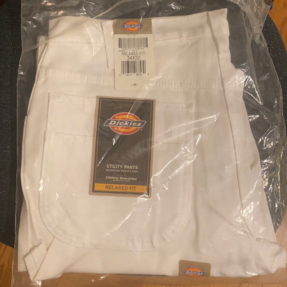 Dickies Mens Utility Pant - White